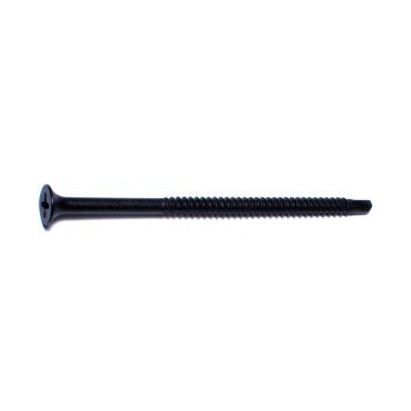 Buildright Self-Drilling Screw, #8 x 3 in, Black Phosphate Steel Flat Head Phillips Drive, 85 PK 08862